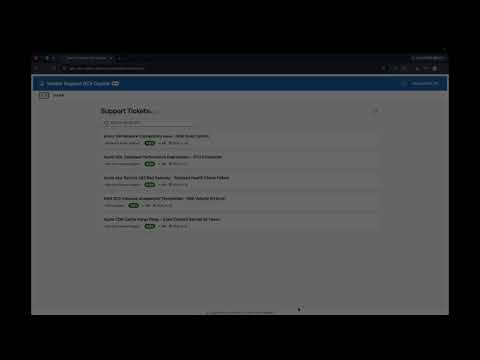 Vendor Support RCA Copilot demo video thumbnail — the Support Tickets screen is the starting point for generating an RCA